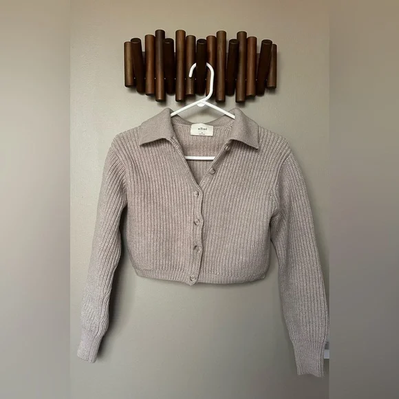 Wilfred Cropped Ribbed Sweater - Picture 1 of 2